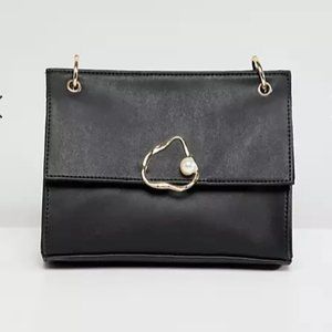 ASOS Black Pearl Shoulder Bag